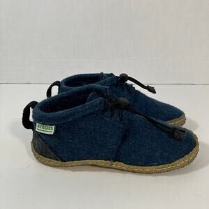 Kyrgies Kids Tengries Walkabouts Felted Wool Outdoor Shoes Ankle Booties Navy